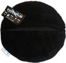 Black plush cushion round smiley throw pillow Black plush cushion round smiley throw pillow