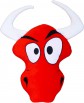 Hornoxe Red Ox Plush Animal Pillow Cushion Meme Smiley Rage Face