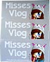 MissesVlog Sticker YouTube Decals Shop Kelly Kitty Cat Hat Plush