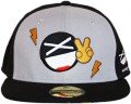 Smiley Happy Henry Fitted Cap Meme Emoticon Hat Sun Visor