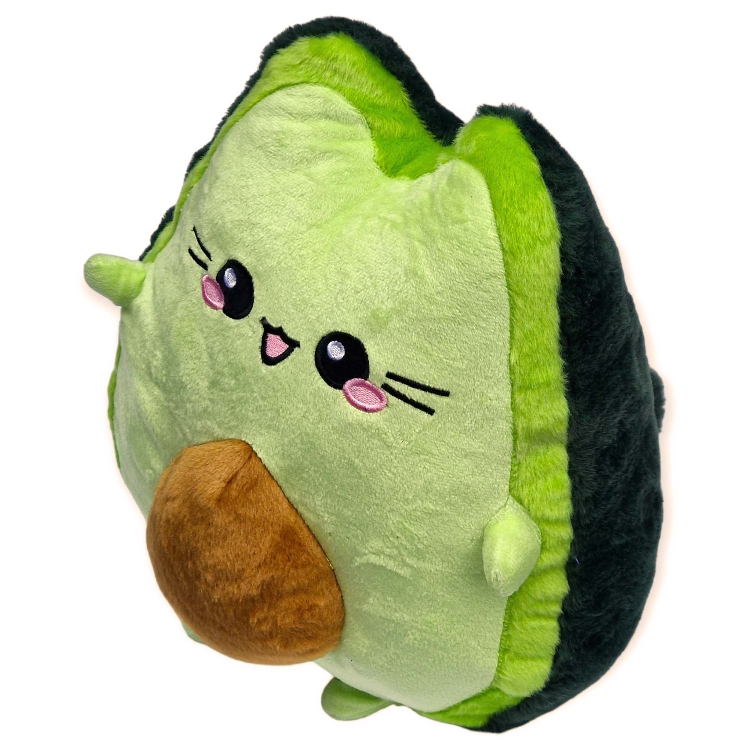 Avocado Cat Plush Pillow Emoticon Toy Cushion