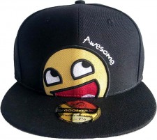 moodrush - Awesome Smiley Cap Snapback Hat Meme Smiley