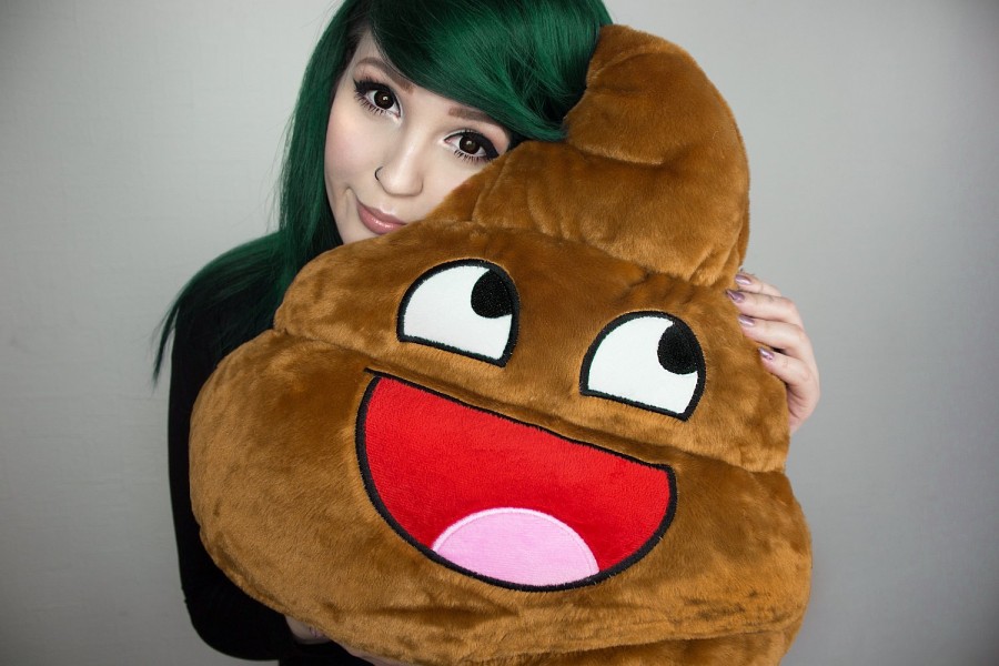 Awesome Shit Pillow Poopy Poopy Emoticon
