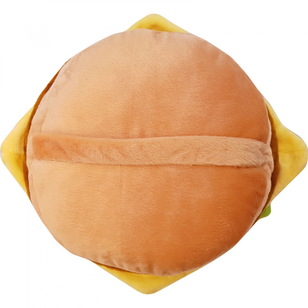 Burger Cat Emoticon Pillow Cheeseburger