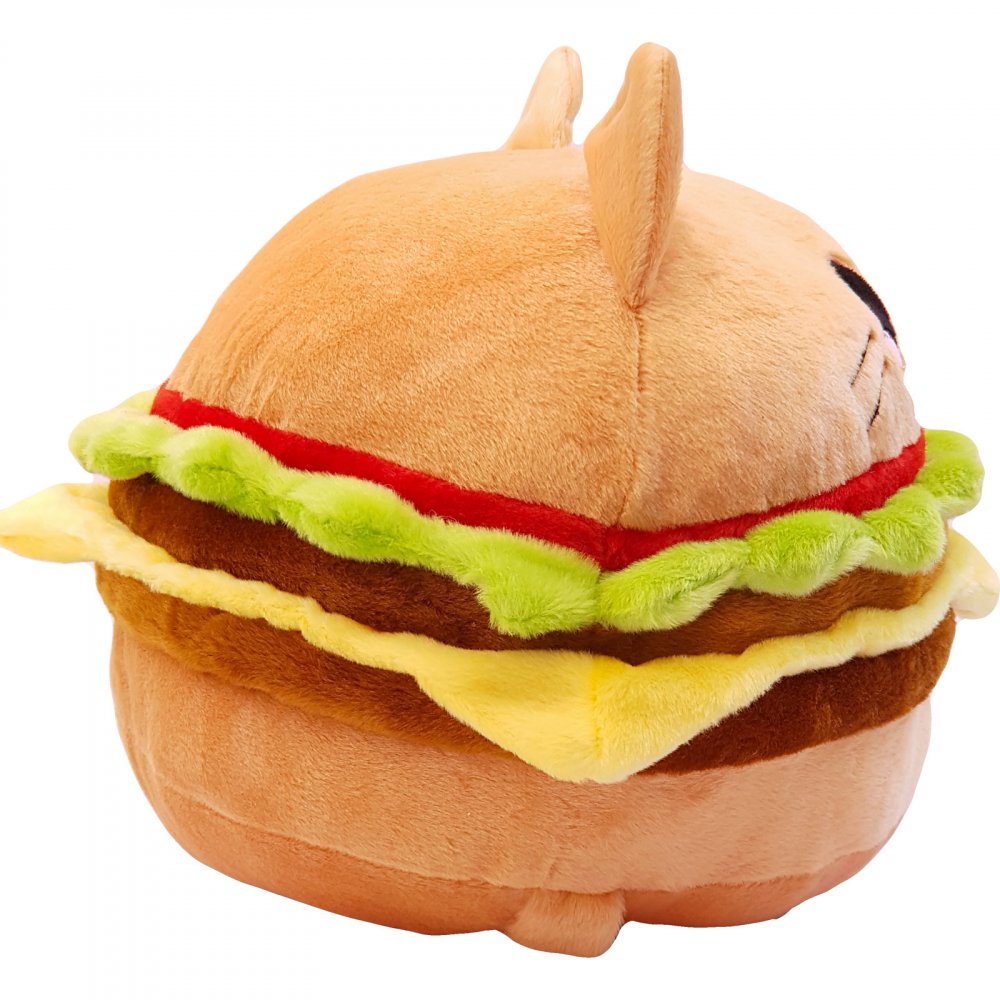 burger cat plush