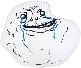 Moodrush Forever Alone Meme Plush Cushion Rage Face Shop Pillow Merchandise Smiley