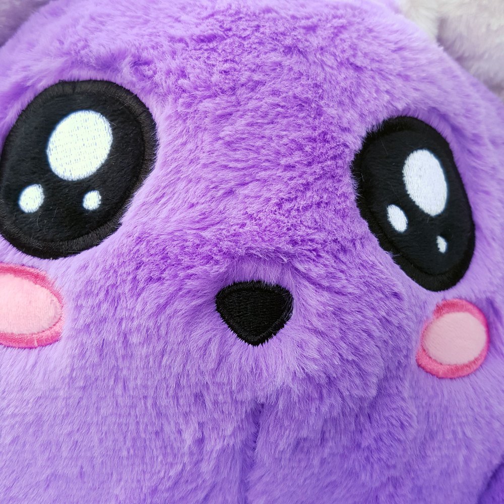 Furdis Purple Fox Plush Toy Pillow Fufu