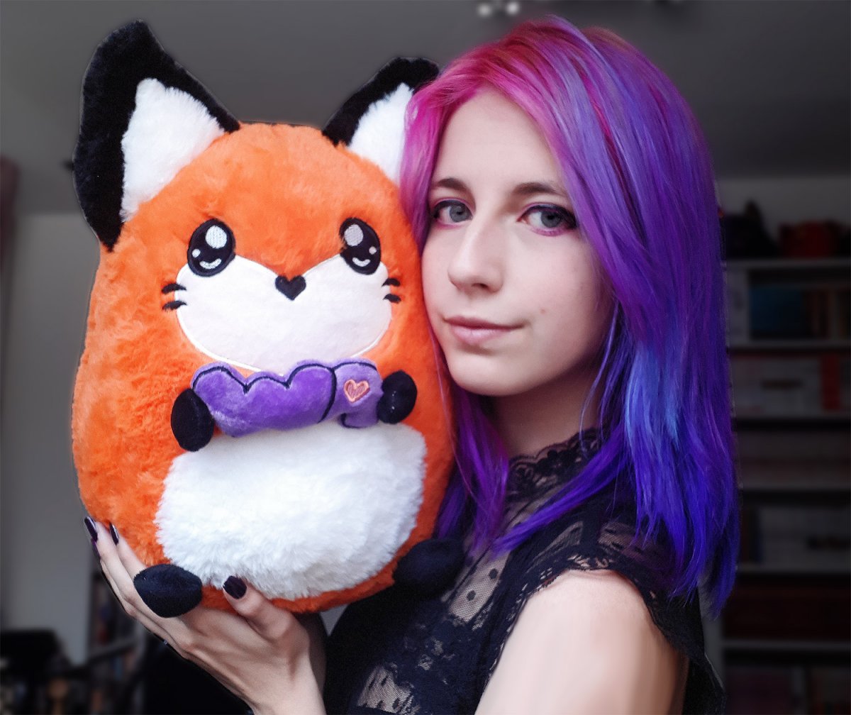 Furdis Fox Girl Purple Hair Orange