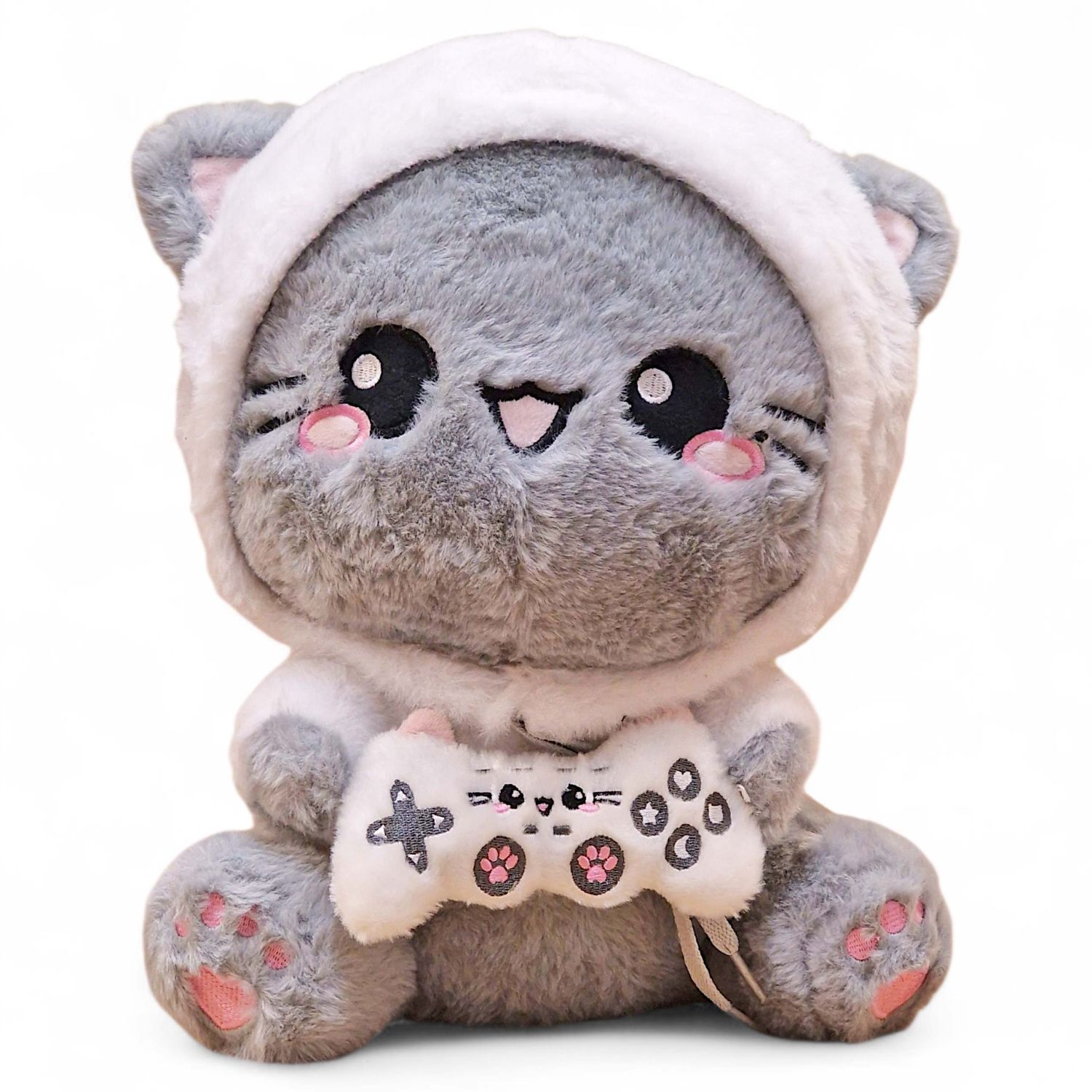 Gamer Cat Plush Gaming Controller Toy