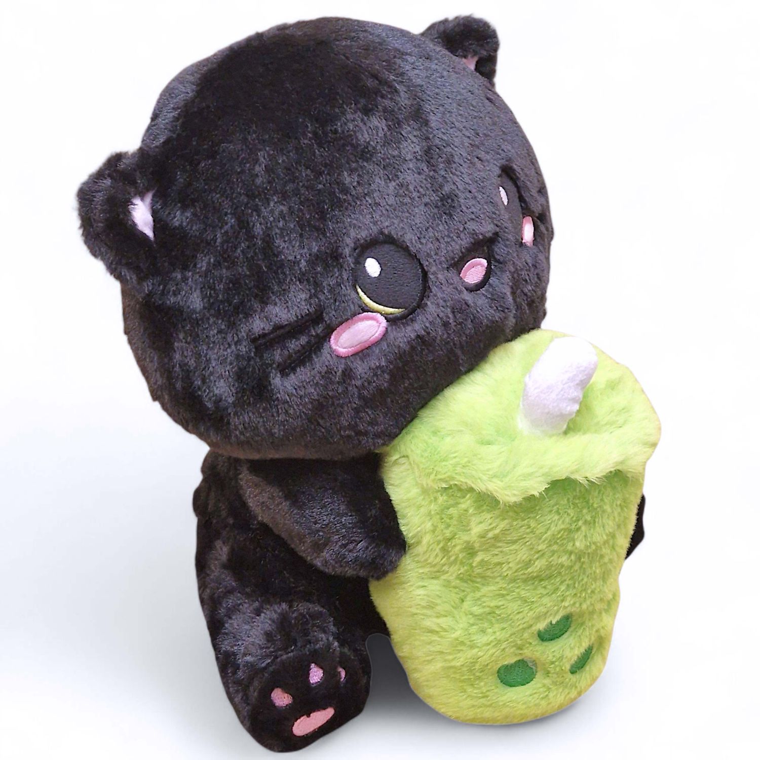Matcha Cat Bubble Tea Plush