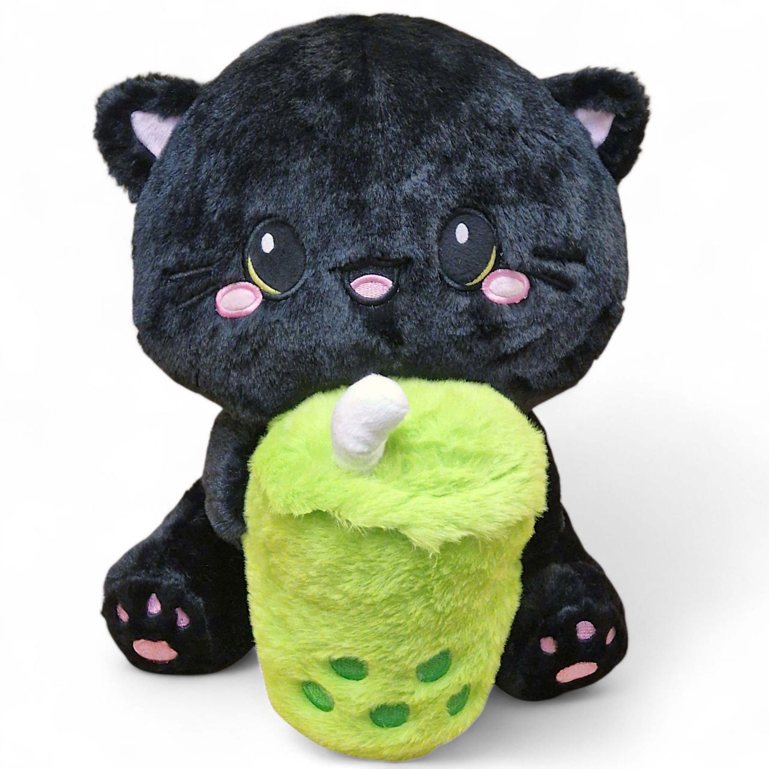 Matcha Cat Bubble Tea Plush Toy