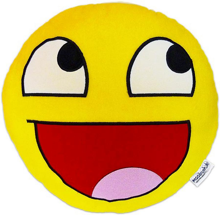 Moodrush Awesome Smiley Epic Face Plush Cushion Throw Pillow Meme