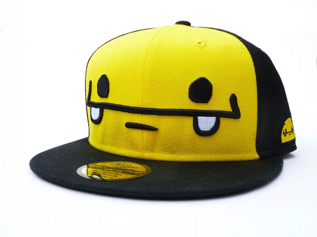 Smiley Bee Cap Shop Snapback Dirty White Paint