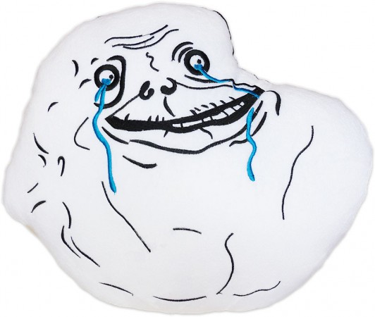 Forever Alone Meme Pillow Rage Face Cushion Plush Smiley Shop