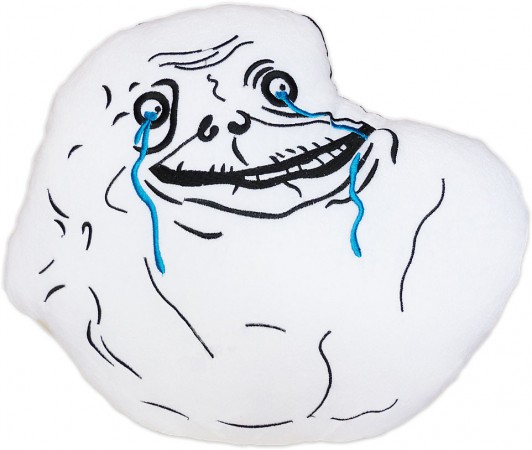 Moodrush Forever Alone Meme Plush Cushion Rage Face Shop Pillow Merchandise Smiley
