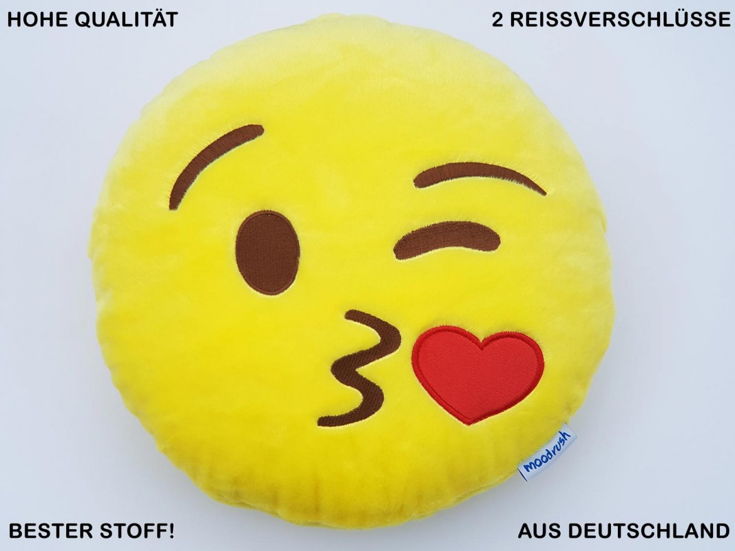 Kiss Pillow Kissing Smiley Emoticon Cushion Mobile Chat Messenger