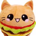 Burger Cat Emoticon Pillow Cheeseburger