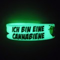 Silicone Wristband Canna Bee DirtyWhitePaint