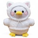 Cat Duck Plush with Hoodie and Cat Ears