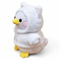 Cat Duck Plush with Hoodie and Cat Ears Toy