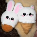 Ice Cream Plush Toys Rabbit Cat Emoticon