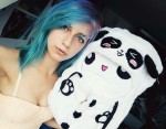 Marshmallow Pandahoodie Pillow Cute Girl