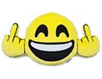 Happy Fuck You Middlefinger Emoticon Pillow Smiley Emoticon Cushion Mobile Chat Messenger