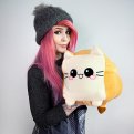 Toast Cat Pillow Girl Toy Plush