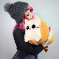 Toast Cat Pillow Girl Toy