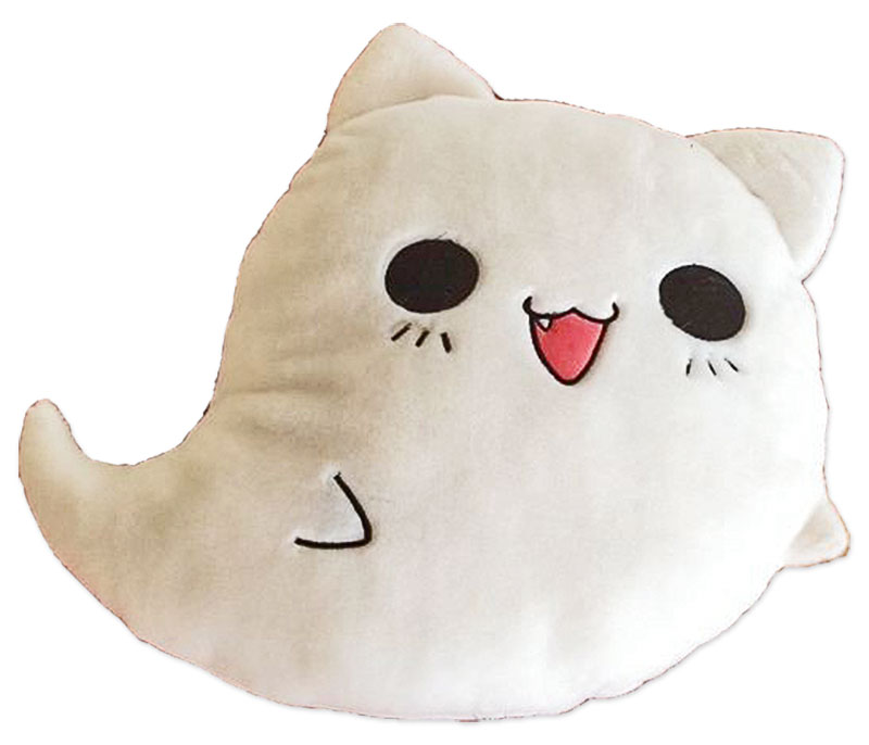 moodrush - Ghost Cat Emoji Pillow Plush Cat Nemu Neko Shop